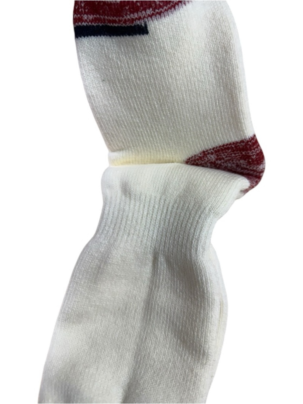 ZARA Kids Knit Crew Socks Red White Blue Graphic Size 6-8 NWT Cotton - Picture 5 of 6